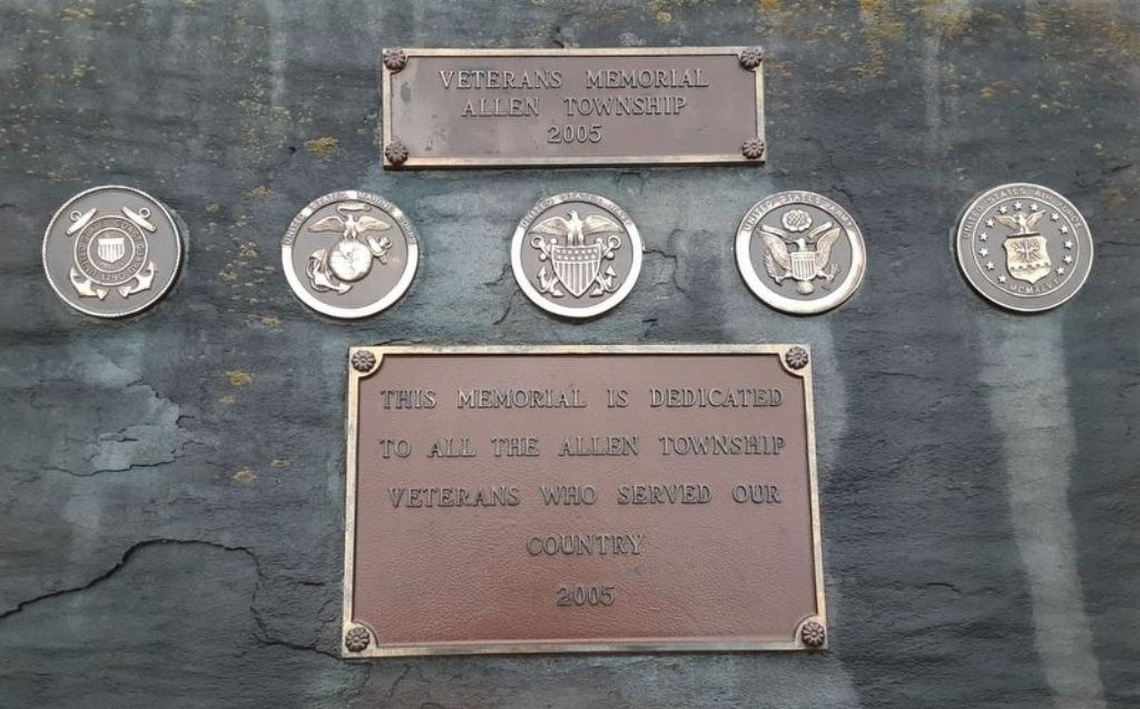 ALLEN TOWNSHIP ALL VETERANS MEMORIAL PLAQUES