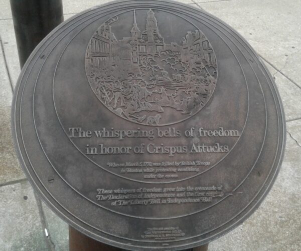THE WHISPERING BELLS OF FREEDOM MEMORIAL PLAQUE