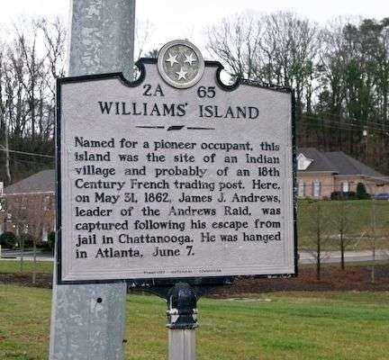 WILLIAMS ISLAND WAR MEMORIAL MARKER
