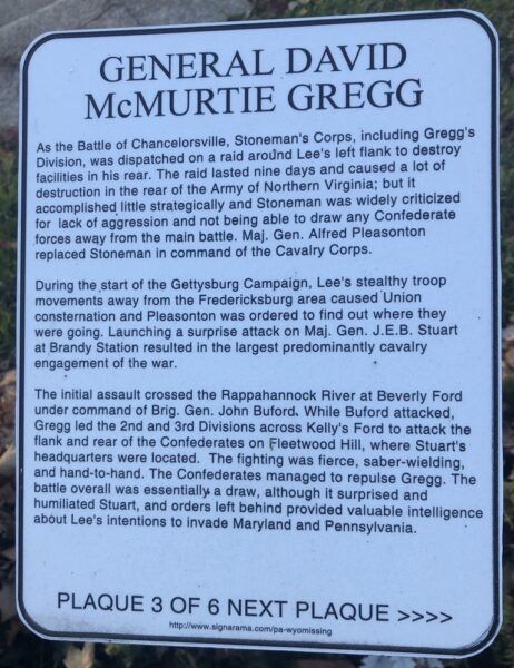 GENERAL DAVID MCMURTIE GREG WAR MEMORIAL PLAQUE 3 OF 6