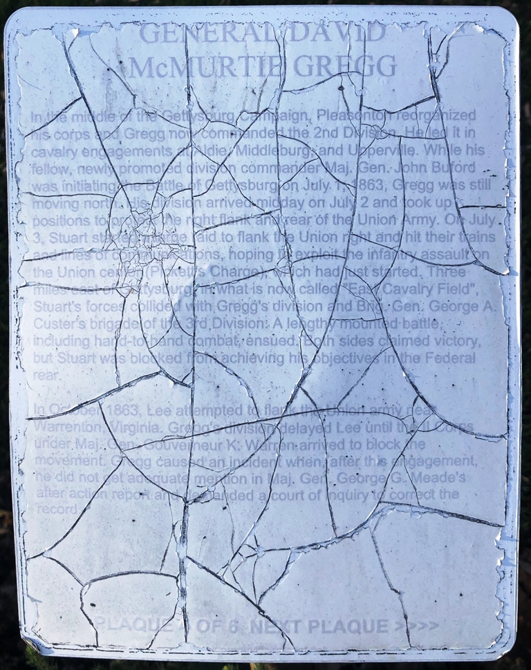 GENERAL DAVID MCMURTIE GREG WAR MEMORIAL PLAQUE 4 OF 6