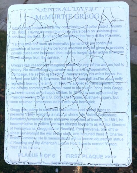 GENERAL DAVID MCMURTIE GREG WAR MEMORIAL PLAQUE 6 OF 6