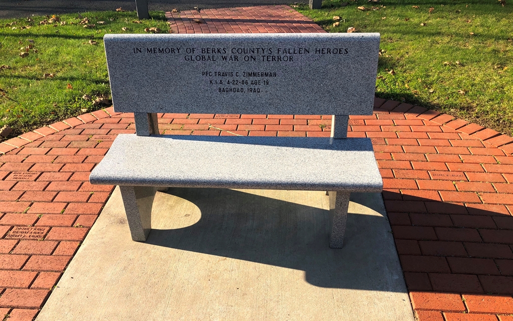 BERKS COUNTY’S FALLEN HEROES GLOBAL WAR ON TERROR MEMORIAL BENCH