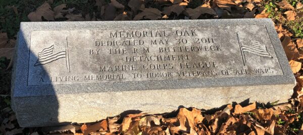 R.M. BUTTERWECK DETACHMENT MEMORIAL OAK STONE