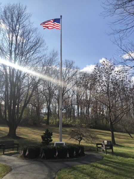 WYOMISSING HILLS WAR VETERANS MEMORIAL FLAGPOLE