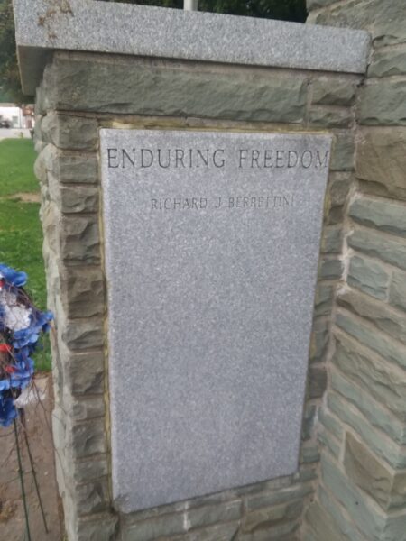 PORT ALLEGANY SCHOOL DISTRICT WAR VETERANS MEMORIAL STONE B