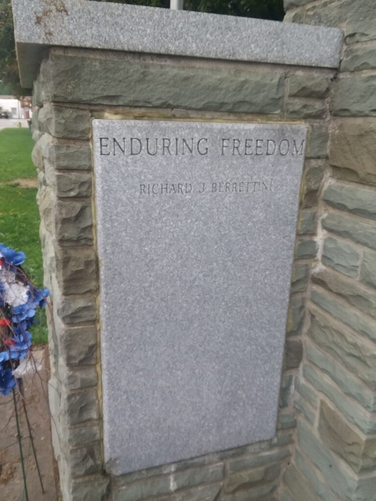 PORT ALLEGANY SCHOOL DISTRICT WAR VETERANS MEMORIAL STONE B