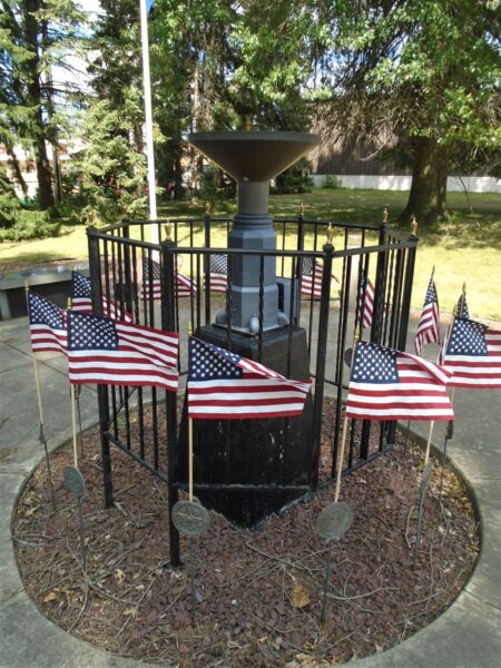 ATHENS TOWNSHIP WAR VETERANS MEMORIAL ETERNAL FLAME