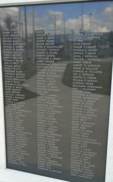 SCRANTON VETERANS MEMORIAL PARK PANEL A