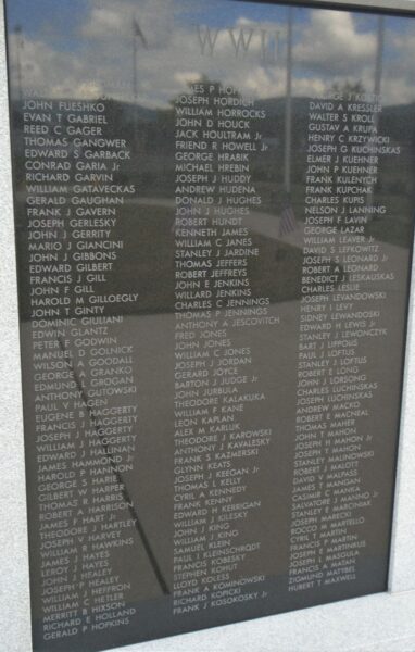 SCRANTON VETERANS MEMORIAL PARK PANEL D