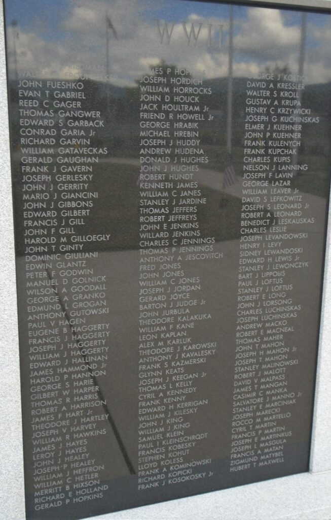 SCRANTON VETERANS MEMORIAL PARK PANEL D