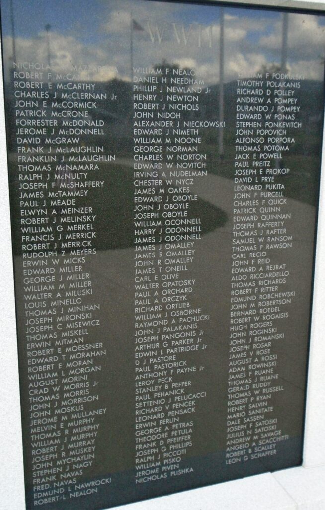 SCRANTON VETERANS MEMORIAL PARK PANEL E