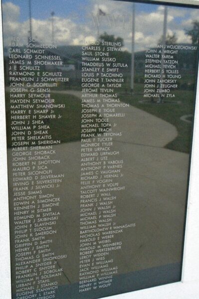 SCRANTON VETERANS MEMORIAL PARK PANEL F