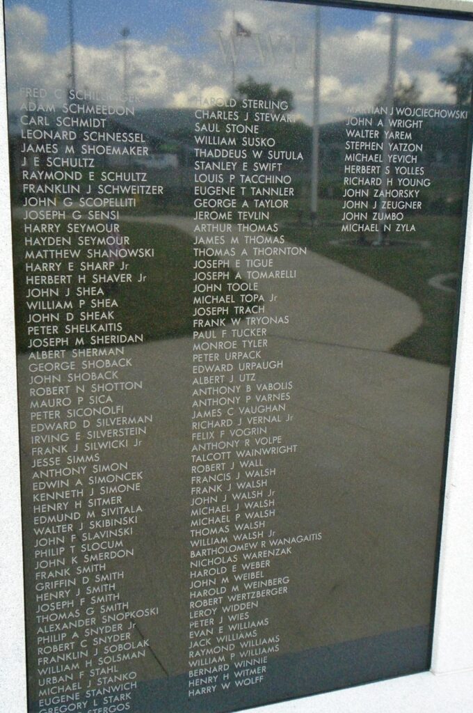 SCRANTON VETERANS MEMORIAL PARK PANEL F