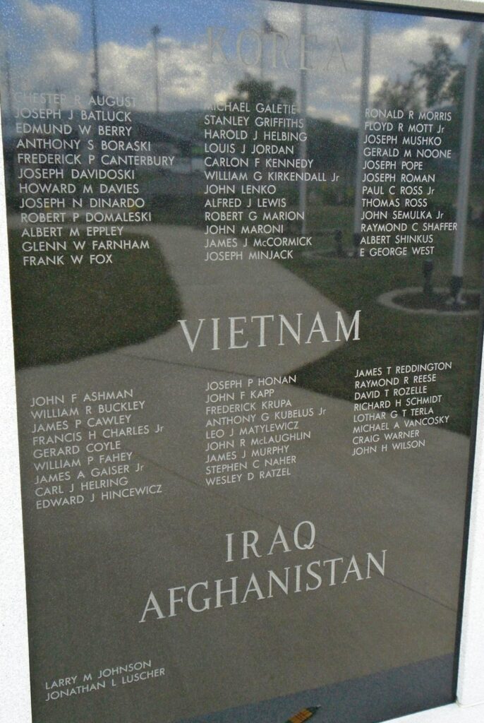 SCRANTON VETERANS MEMORIAL PARK PANEL G