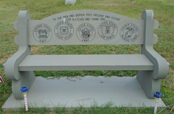 SUNNYSIDER CEMETERY VETERANS MEMORIAL BENCH