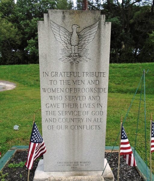 BROOKSIDE WAR VETERANS MEMORIAL