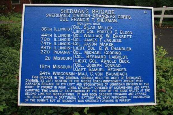 SHERMAN’S BRIGADE MEMORIAL PLAQUE