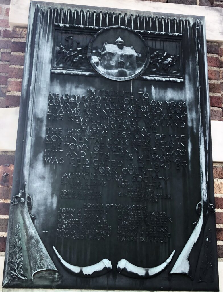 YORK COUNTY PATRIOTS OF THE REVOLUTIONARY WAR MEMORIAL