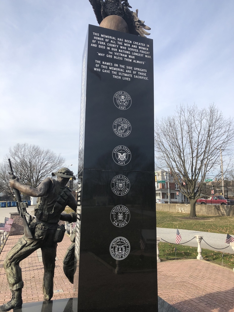 YORK COUNTY VIETNAM WAR MEMORIAL UPRIGHT A