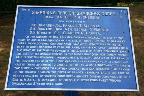 SHERIDAN’S DIVISION-GRANGER’S CORPS MEMORIAL PLAQUE