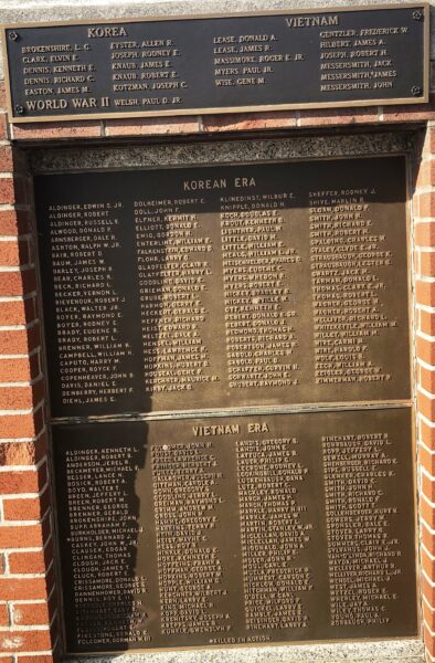YORK COUNTY KOREAN AND VIETNAM WAR MEMORIAL PLAQUES