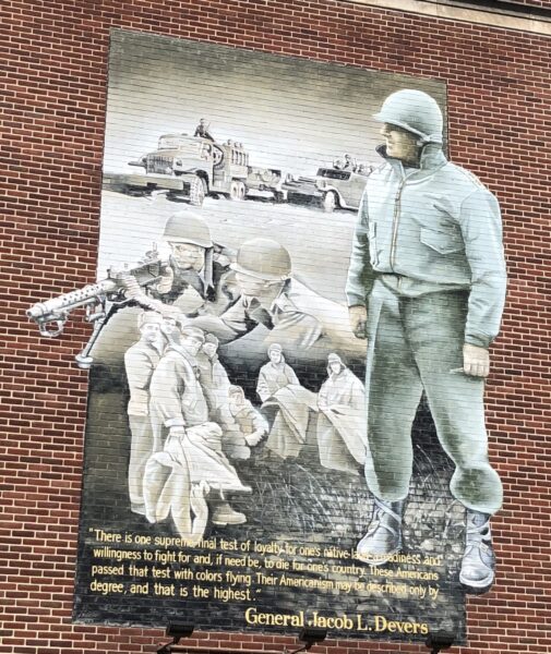 GENERAL JACOB L. DEVERS WAR MEMORIAL MURAL