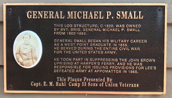 GENERAL MICHAEL P. SMALL WAR MEMORIAL PLAQUE