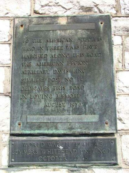 ROAD OF REMEMBRANCE MEMORIAL PLAQUE A