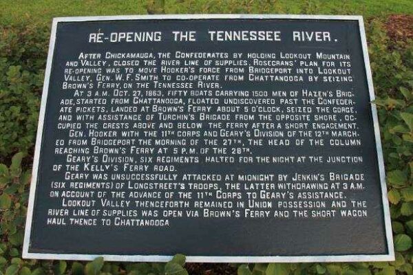 RE-OPENING THE TENNESSEE RIVER MEMORIAL PLAQUE