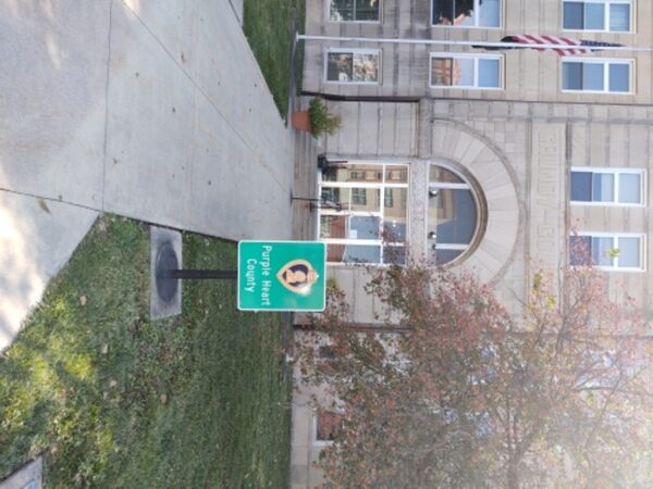 GRUNDY COUNTY PURPLE HEART COUNTY MEMORIAL PLAQUE