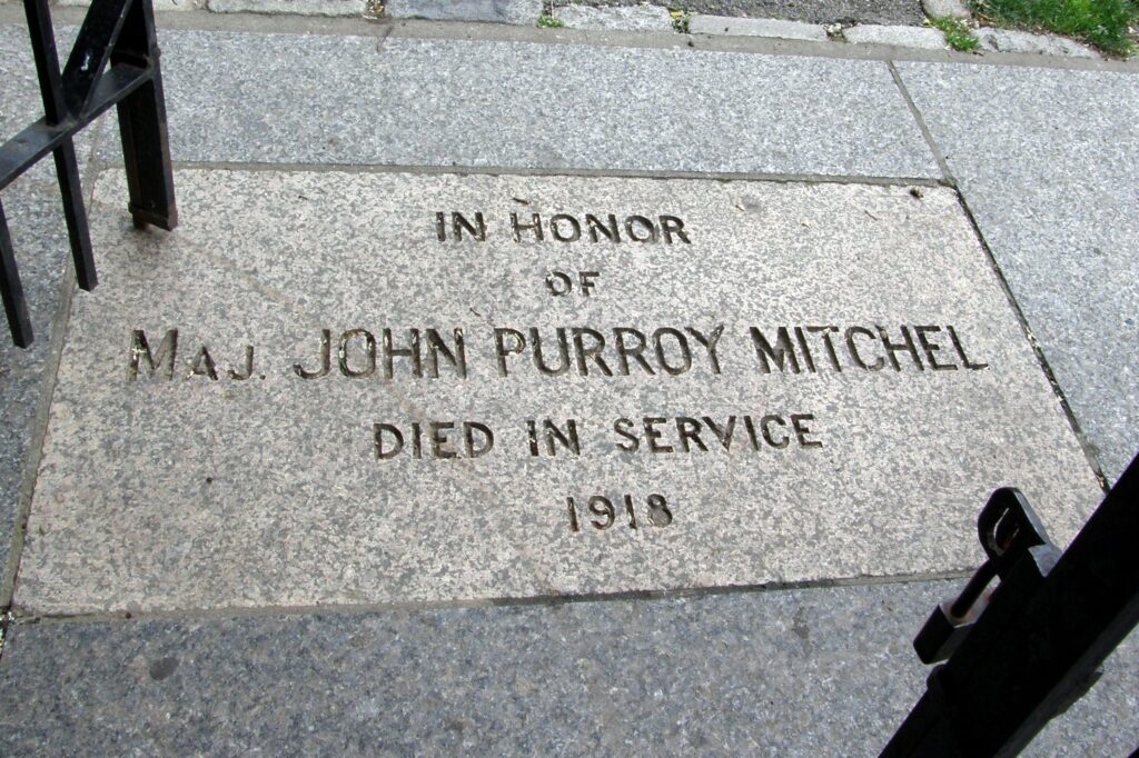 MAJ. JOHN PURROY MITCHEL WAR MEMORIAL PAVER