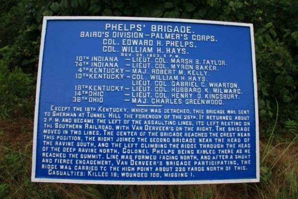 PHELPS’ BRIGADE MEMORIAL PLAQUE