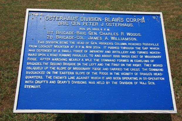 OSTERHAUS’ DIVISION-BLAIR’S CORPS MEMORIAL PLAQUE