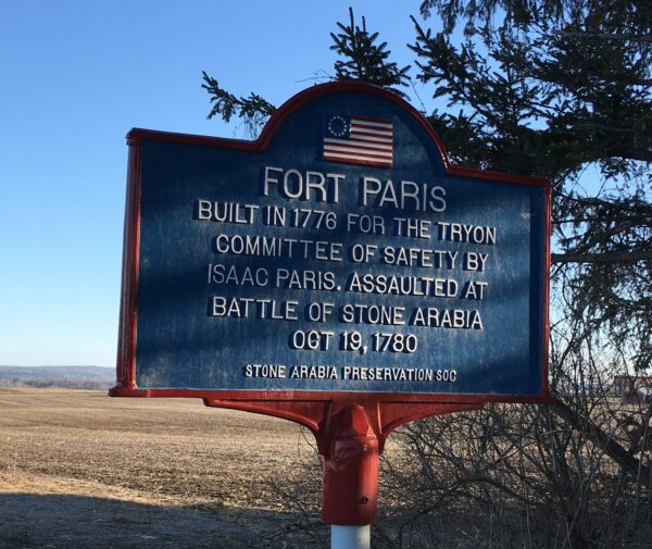 FORT PARIS REVOLUTIONARY WAR MEMORIAL MARKER