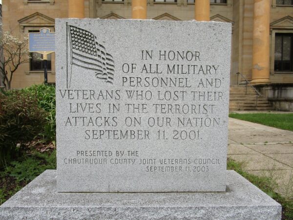 CHAUTAUQUA COUNTY SEPTEMBER 11, 2001 TERRORIST ATTACK MEMORIAL