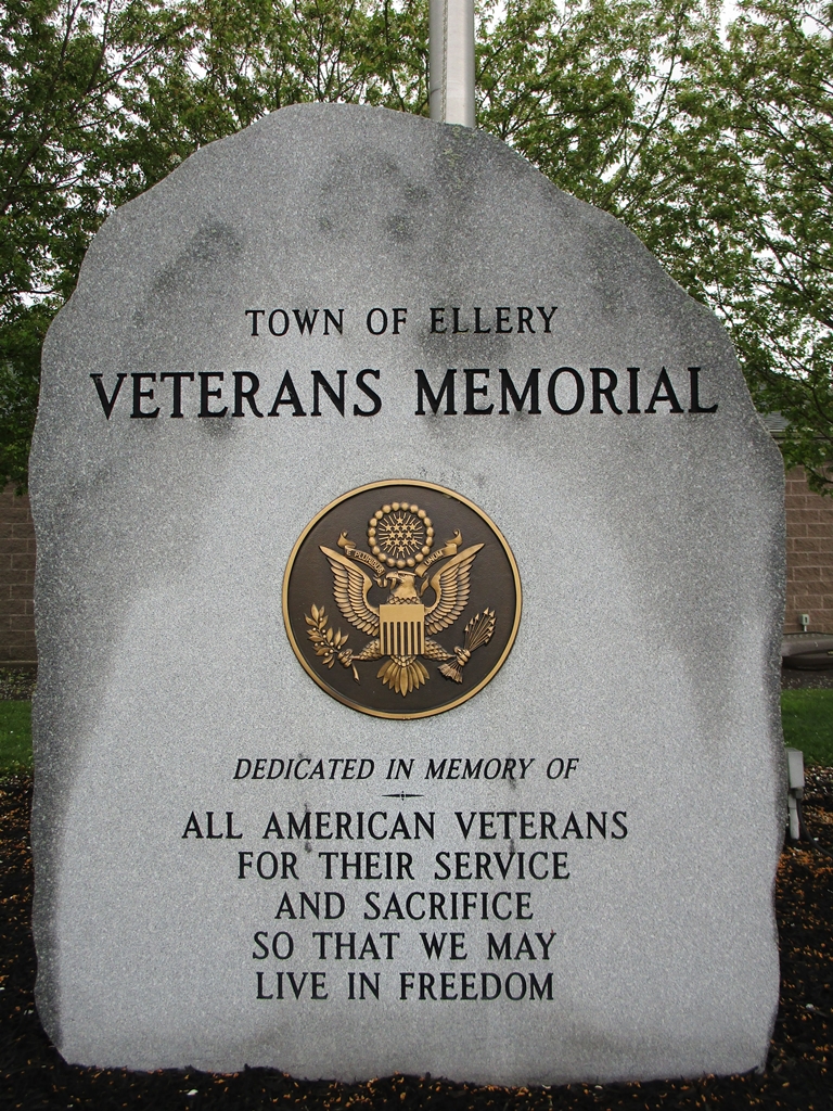 TOWN OF ELLERY VETERANS MEMORIAL CENTER STONE