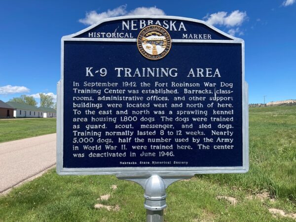 K-9 TRAINING AREA WAR MEMORIAL MARKER