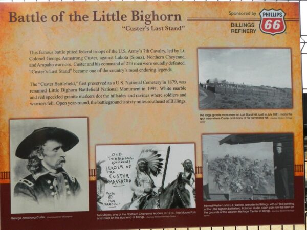 BATTLE OF THE LITTLE BIGHORN MEMORIAL PANEL