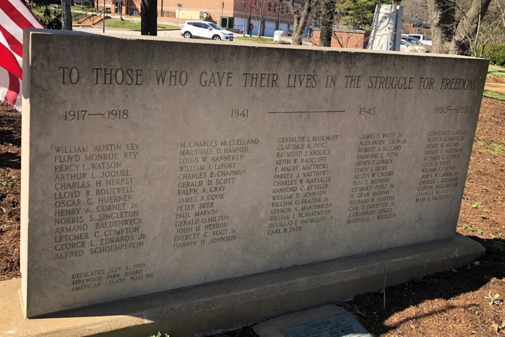 AMERICAN LEGION POST 156 ULTIMATE SACRIFICE WAR MEMORIAL