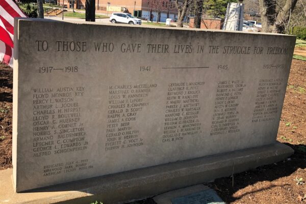 AMERICAN LEGION POST 156 ULTIMATE SACRIFICE WAR MEMORIAL