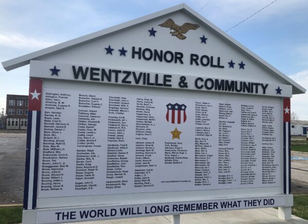 WENTZVILLE & COMMUNITY WORLD WAR II HONOR ROLL MEMORIAL