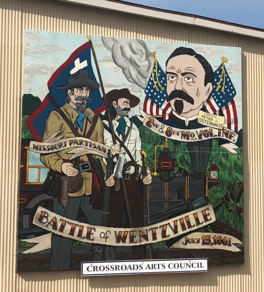 BATTLE OF WENTZVILLE JULY 15, 1861 MEMORIAL MURAL