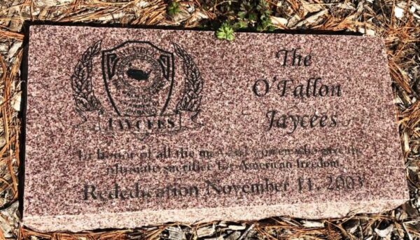 THE O’FALLON JAYCEES ULTIMATE SACRIFICE WAR MEMORIAL TABLET