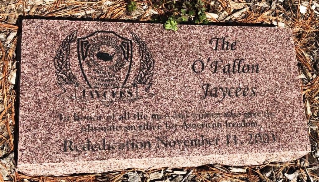 THE O’FALLON JAYCEES ULTIMATE SACRIFICE WAR MEMORIAL TABLET