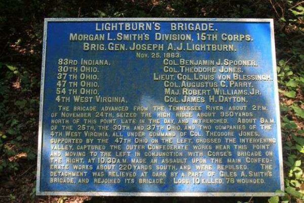 LIGHTBURN’S BRIGADE MEMORIAL PLAQUE
