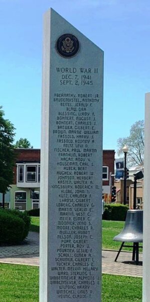 IN HONOR OF THOSE WHO SERVED WAR MEMORIAL SIDE C