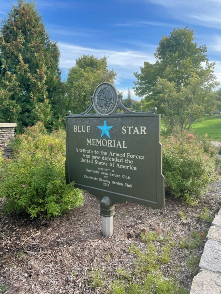 CHARLEVOIX BLUE STAR MEMORIAL MARKER