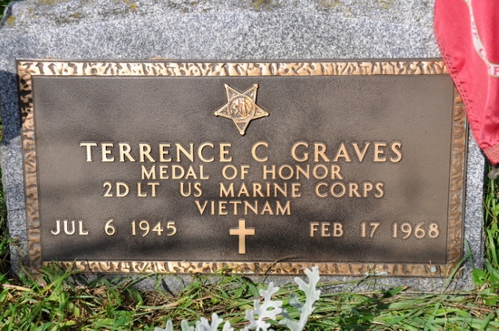 TERRENCE C GRAVES MEDAL OF HONOR WAR MEMORIAL GRAVESTONE