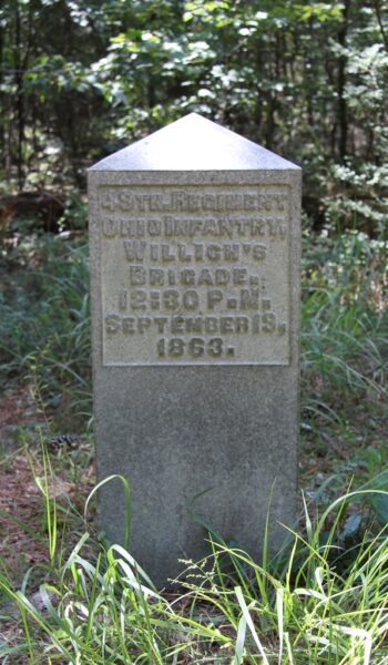 49TH. REGIMENT OHIO INFANTRY WAR MEMORIAL